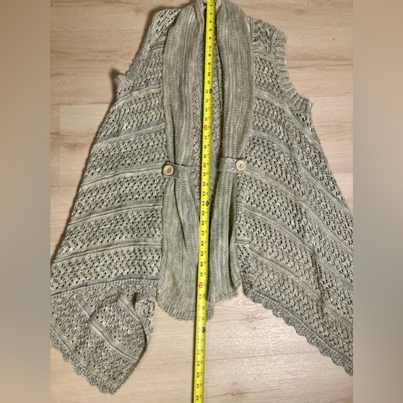 CANYON RIVER BLUES Boho Crochet Midi Vest Women’s Size Large - Picture 9 of 12